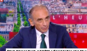 Eric Zemmour annonce qu'il quitte CNews