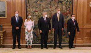 Le roi d'Espagne Felipe VI rencontre le président colombien Iván Duque
