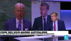 Entretien de "clarification" entre Macron et Biden ce mercredi