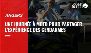 VIDÉO. Les motards aguerris à l'école de la route avec les gendarmes du Maine-et-Loire