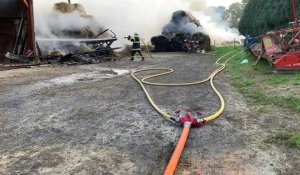 Un incendie détruit un hangar à Bertry