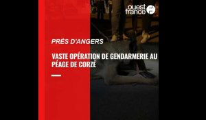 VIDEO. Près d’Angers. Vaste opération des gendarmes au péage de Corzé 