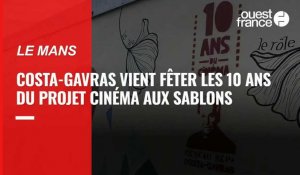 VIDÉO. Le réalisateur Costa-Gavras fête les 10 ans du projet cinéma au Mans