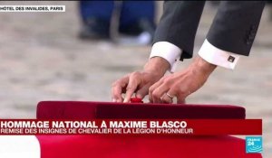 Hommage national à Maxime Blasco : remise des insignes de chevalier de la Légion d'honneur