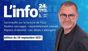 Le JT des Hauts-de-France du 29 septembre 2021