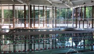 Denain : visite du chantier du futur centre aqualudique