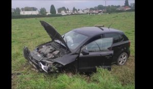 Isbergues : Malaise au volant, la voiture verse au fossé