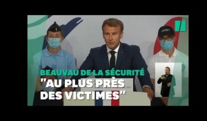 Macron "souhaite" la mise en place des "plaintes en ligne dès 2023"