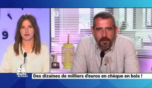 Des dizaines de milliers d’euros en chèque en bois