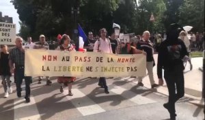 Manifestation contre le pass sanitaire à Troyes samedi 25 septembre 2021