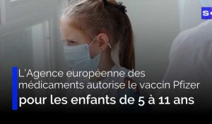 Covid-19 : le vaccin de Pfizer approuvé par l’EMA pour les enfants de 5 à 11 ans