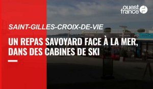 VIDÉO. Un repas dans des cabines de ski à Saint-Gilles-Croix-de-Vie
