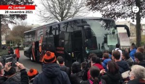 VIDÉO. L’arrivée des joueurs lorientais au Moustoir, avant le derby FC Lorient - Stade Rennais.
