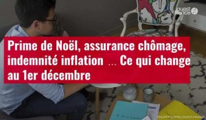 VIDÉO. Prime de Noël, assurance chômage, indemnité inflation﻿… Ce qui change au 1er décembre