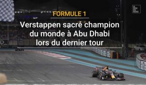 Formule 1 : Max Verstappen sacré champion du monde à Abu Dhabi lors du dernier tour