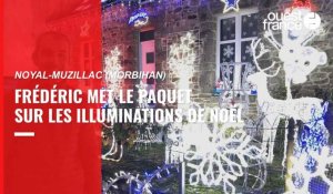 À Noyal-Muzillac, Frédéric met le paquet sur les illuminations de Noël