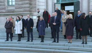 Suède: photo de famille de la nouvelle Première ministre et de son gouvernement