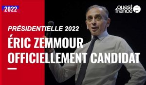 VIDÉO. Présidentielle 2022 : Éric Zemmour a officiellement annoncé sa candidature 