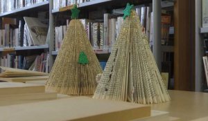  Flixecourt : Transformer des livres en sapin de Noël