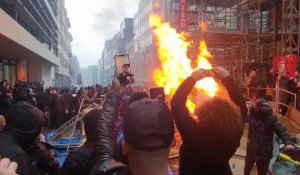 Violences lors de la marche contre les mesures sanitaires à Bruxelles