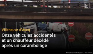 Carambolage à Villeneuve-d’Ascq : 11 véhicules accidentés, un chauffeur poids lourd est décédé
