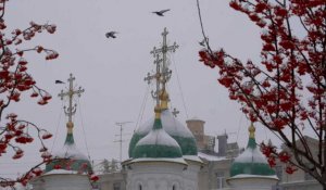 Fortes chutes de neige à Moscou