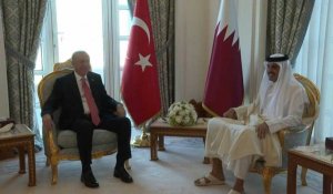 Qatar: cérémonie officielle pour l'arrivée de Recep Tayyip Erdogan à Doha