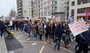 Rouen : manifestation des travailleurs du social et du médico-social