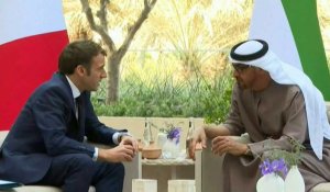Le président français rencontre le prince héritier d'Abou Dhabi