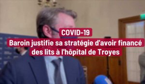 François Baroin fait un point Covid sur le début de la 5e vague à Troyes