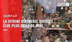 VIDÉO. À Saint-Lô, le fleuriste Aymeric Quiquet a la plus belle vitrine de Noël