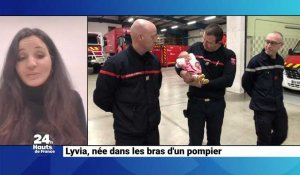 Lyvia, née dans les bras d’un pompier