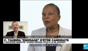 France : Christiane Taubira envisage une candidature à la présidentielle et se prononcera à la mi janvier