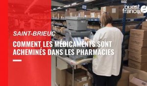 VIDÉO. Des milliers de médicaments stockés à Saint-Brieuc avant d'être livrés dans les pharmacies