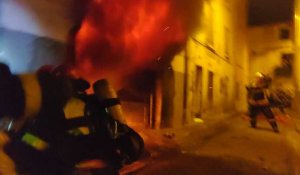 Un feu de véhicule démarre dans un garage du centre-ville à Perpignan
