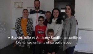 A Bauvin, la famille Bouillet accueillent Olena, ses enfants et sa belle-soeur, venus d'Ukraine