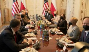 La vice-présidente américaine Kamala Harris rencontre le président polonais Andrej Duda
