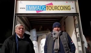 Emmaüs Tourcoing en route pour aller aider des réfugiés ukrainiens 