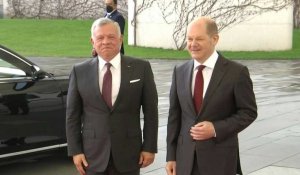 Berlin : le chancelier Olaf Scholz accueille le roi de Jordanie Abdallah II