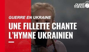 VIDÉO. La petite Ukrainienne qui chantait dans un bunker interprète l’hymne de son pays en Pologne