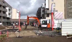 Le chantier de la résidence seniors Domitys Zac Intercampus à Amiens avance
