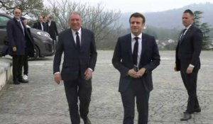 Présidentielle: Macron arrive à Pau pour un déplacement de campagne
