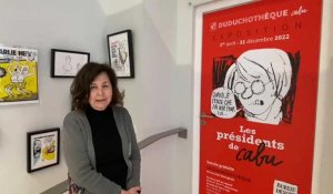 Véronique Cabut présente la nouvelle exposition de la Duduchothèque à Châlons-en-Champagne