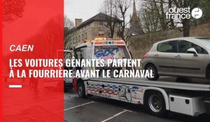 VIDÉO. A Caen, la fourrière enlève les voitures gênantes pour laisser place au carnaval 