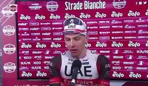 Strade Bianche 2022 - Tadej Pogacar : "It's an amazing win"
