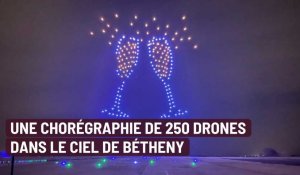 Une chorégraphie de 250 drones dans le ciel de Bétheny 