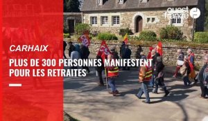 VIDÉO. Les retraités du Finistère défendent leur pouvoir d'achat et les services publics à Carhaix