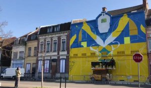 A Roubaix, une immense fresque en soutien à l’Ukraine