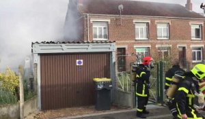 Une maison touchée par un incendie à Sallaumines