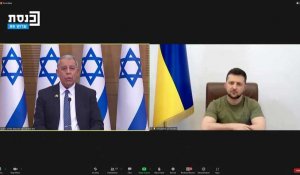 Le président ukrainien Zelensky s'adresse au parlement israélien